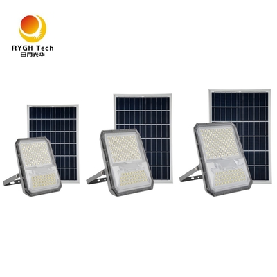 Intelligente Lichtsteuerung Außenbeleuchtung Hohe Lumen 5054 LED-Chips Solar LED Flutlicht 25W für Garten Straße Bürgersteig Hof