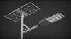 Außenbereich Integrierte Panel Öffentliche Beleuchtung 50W LED Luminaria Solar Straßenlaterne