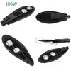 Öffentliche Beleuchtung COB AC Power 100W LED Straßenbeleuchtung für den Außenbereich