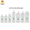 Straßenbeleuchtung Mikrowellensensor All-in-One Integrierte 60W Alumbrado Publico Solar Lampe Solar LED Straßenlaterne