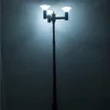 Landschaftliche öffentliche Laternenpfahl-Oberseite integrierte 15W Solar-LED-Gartenleuchte