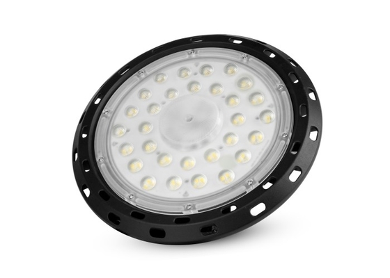 Schwärzen Sie die 100 Watt-das UFO geführte hohe Bucht-Licht, das Öffnungswinkel 60° 90°120° unterbringt