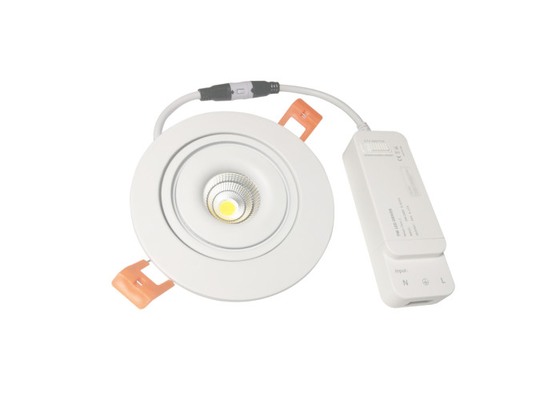Aluminiumlampen-Körper vertiefte justierbare geführte PFEILER Downlights 7W CCT Taiji CSP Technologie