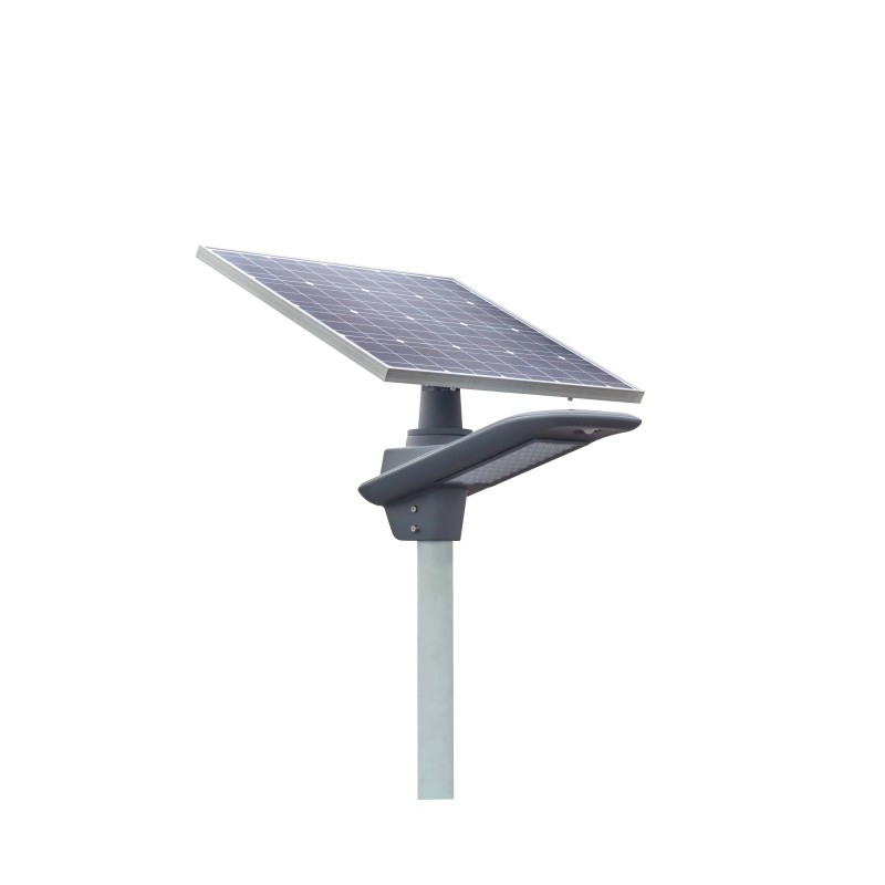 130-150LM/W intelligente angetriebene LED Straßen-hellgraue Solarwohnung hoher Lumen 60W DCs 11.1V Batterie-mit 3 Jahren Garantie-
