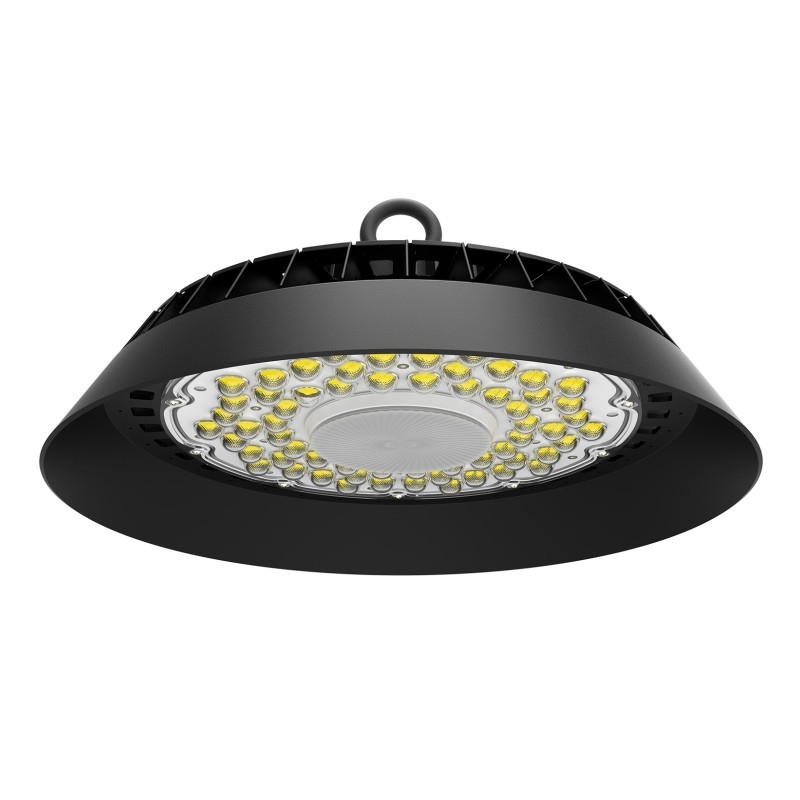 100Lm/w Bucht-Licht-Schwarz-Farbe UFO LED hohe, die MEANWELL Sosen DOB-Fahrer unterbringt